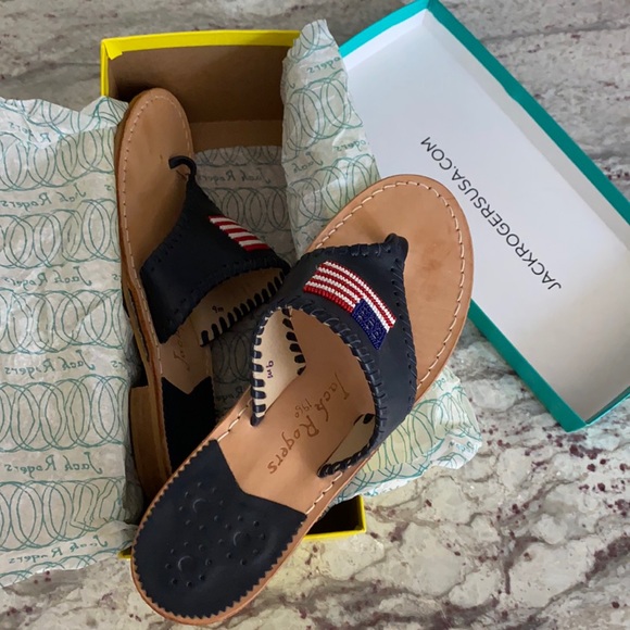 Jack Rogers Shoes Patriotic Jack Rogers Sandals Size 9 Poshmark